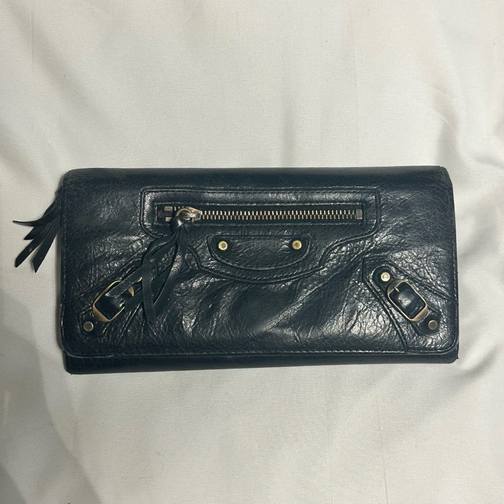 Balenciaga Black Leather Wallet